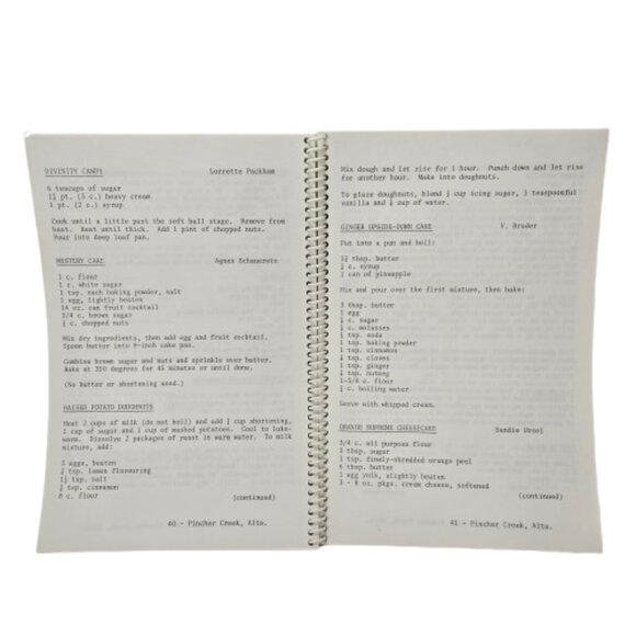 Vintage 1980s Cookbook Pincher Creek Society for Handicapped People Alberta BC - Picture 9 of 16